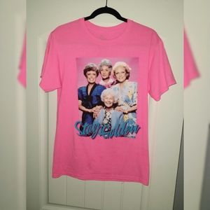 STAY GOLDEN Neon Pink Golden Girls Tee